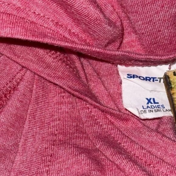 Sport-Tek Ladies Love Kettlebell Racerback Tank Top XL Pink - Picture 2 of 5